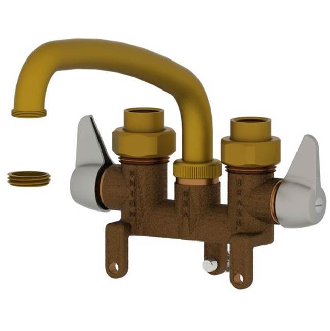 Union Brass Manufacturing Company Laundry Faucet - 6'' Cast Spout, W/Wall Bracket
