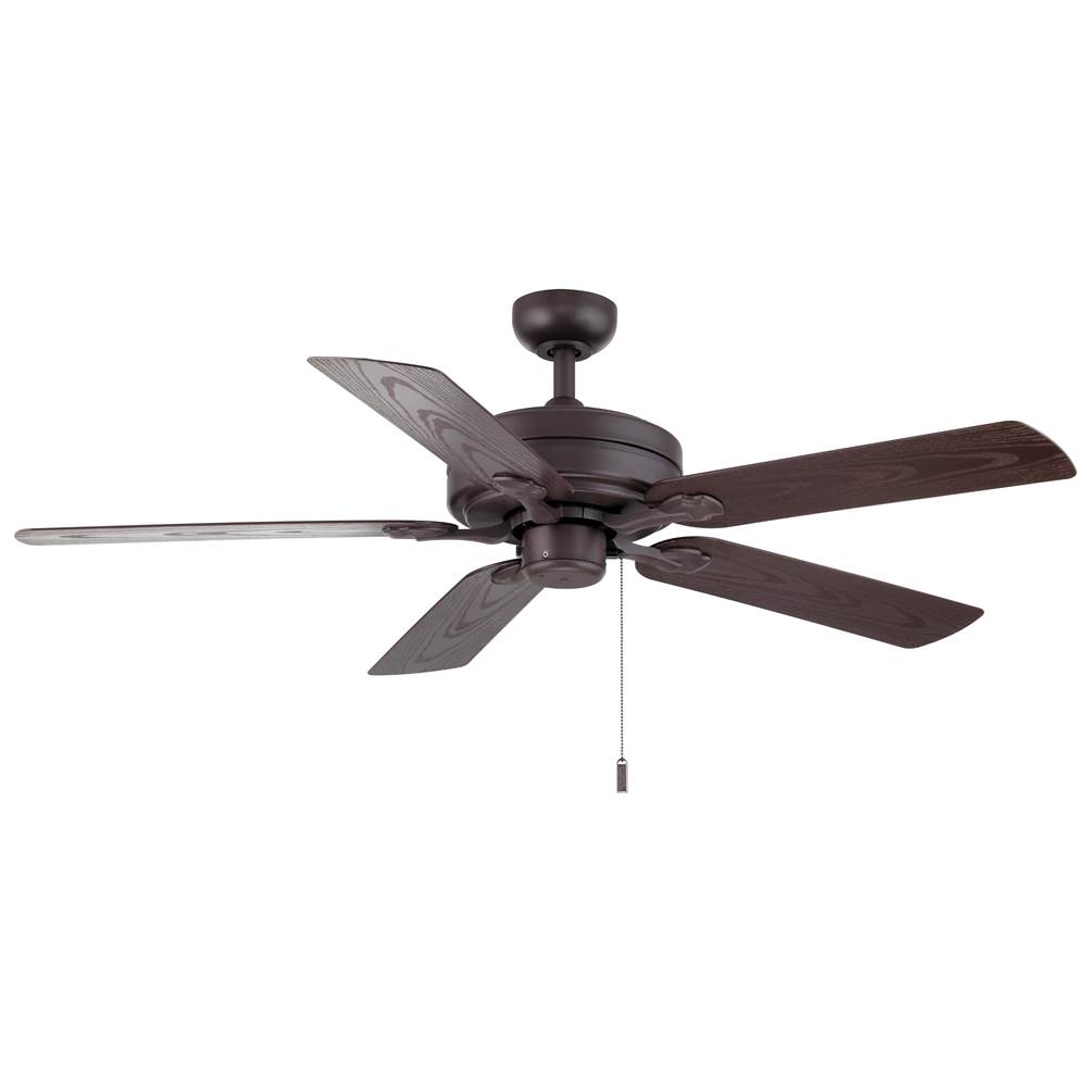 Wind River Courtyard Outdoor Textured Brown 52 Inch Ceiling Fan