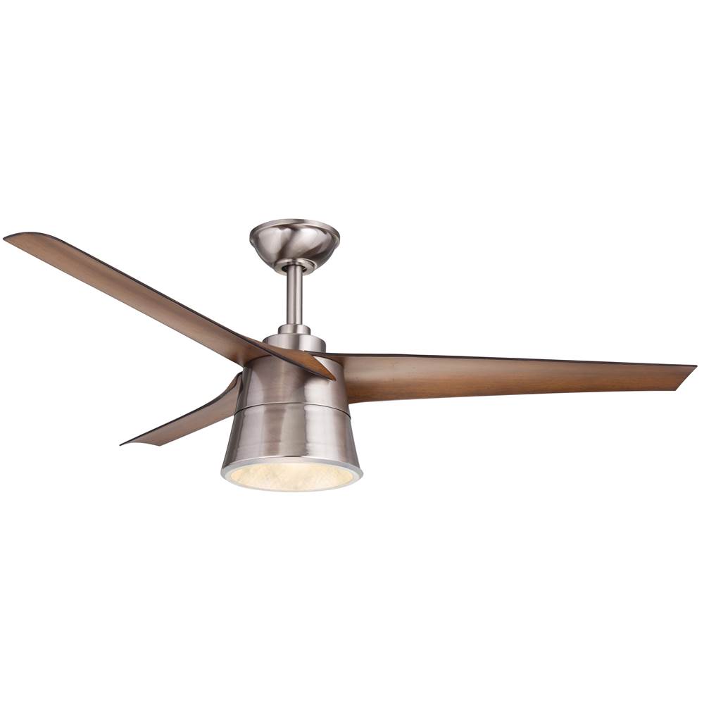 Wind River Cylon Stainless Walnut Ceiling Fan