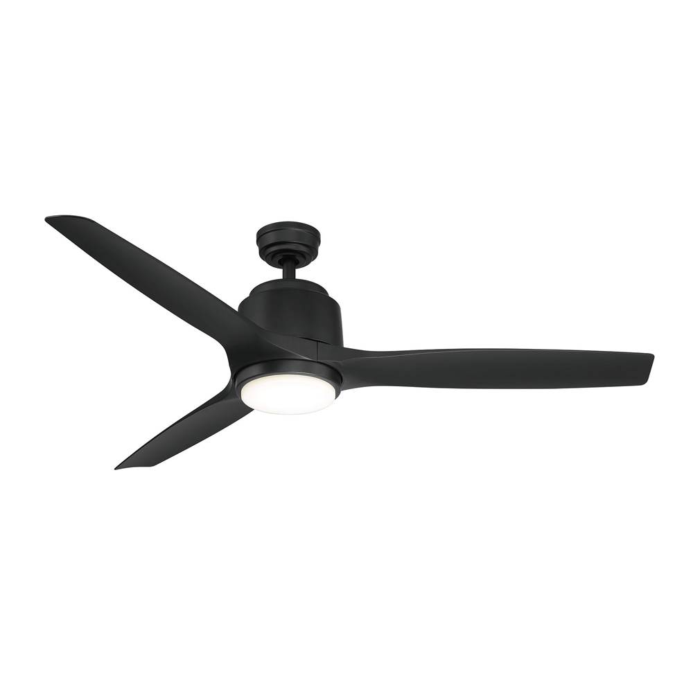 Wind River Sora Outdoor 56 Inch Matte Black and Gold Ceiling Fan
