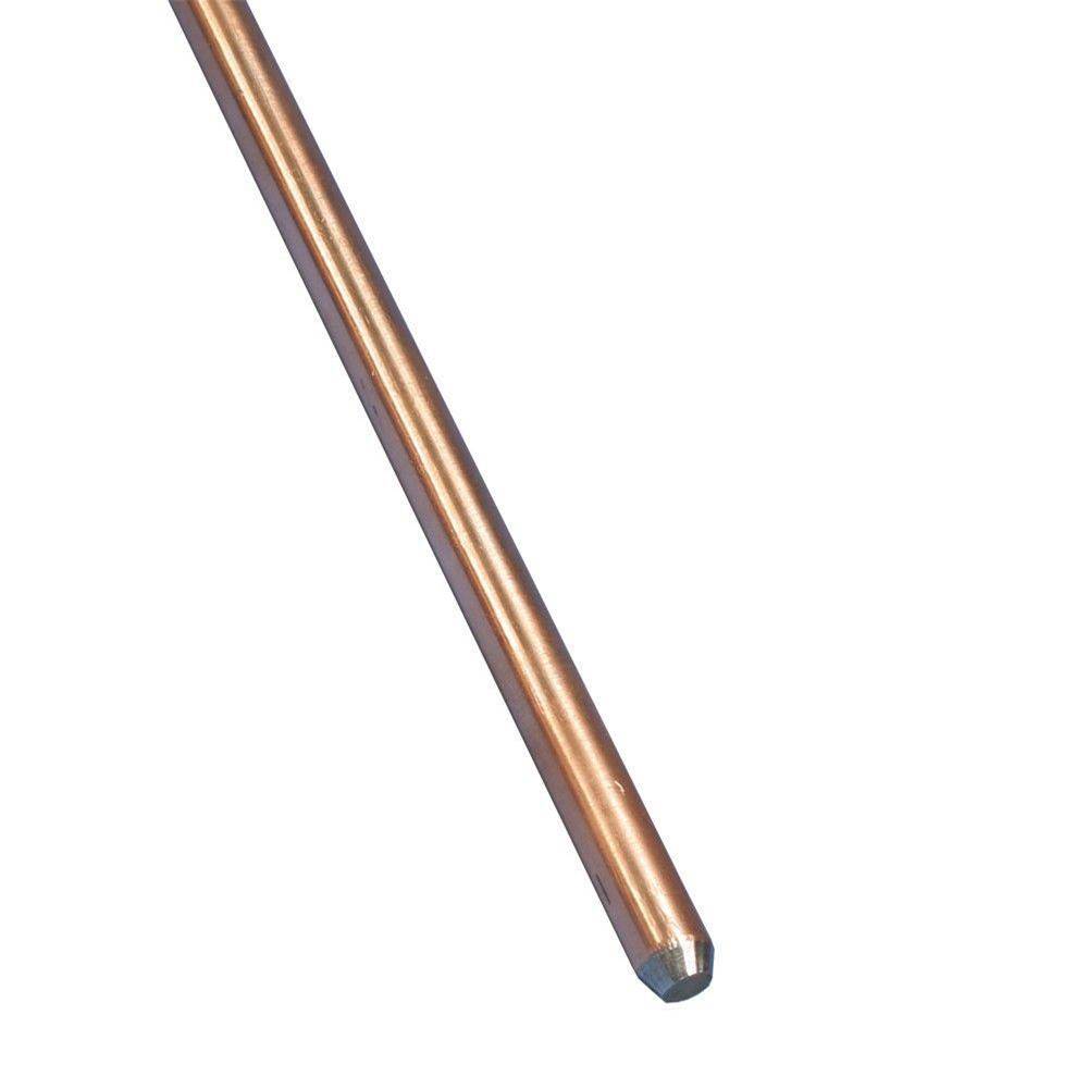 ElectricTX Supplies Galvan 5/8 Inch x 8 Ft Copper Coated Ground Rod
