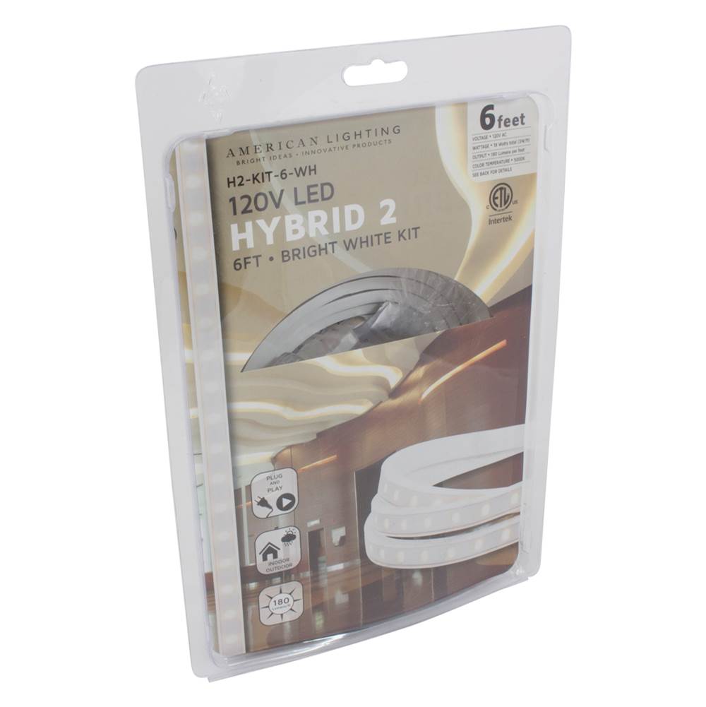 American Lighting 120 Volt HYBRID2 Kit, 5000K White, 6 Foot, 18 Watts, 150 Foot Max Run, C/ETL/US