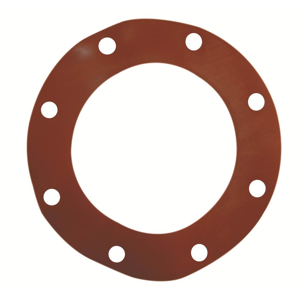 Braxton Harris 1-1/4'' Ips Red Rubber Full Face Gasket 1/16'' Thick
