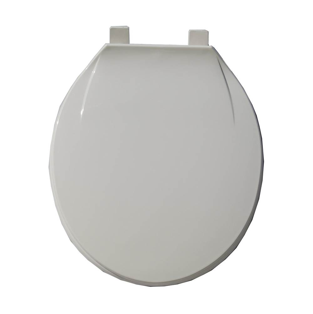 Braxton Harris Round Plastic Toilet Seat W/ Lid- White