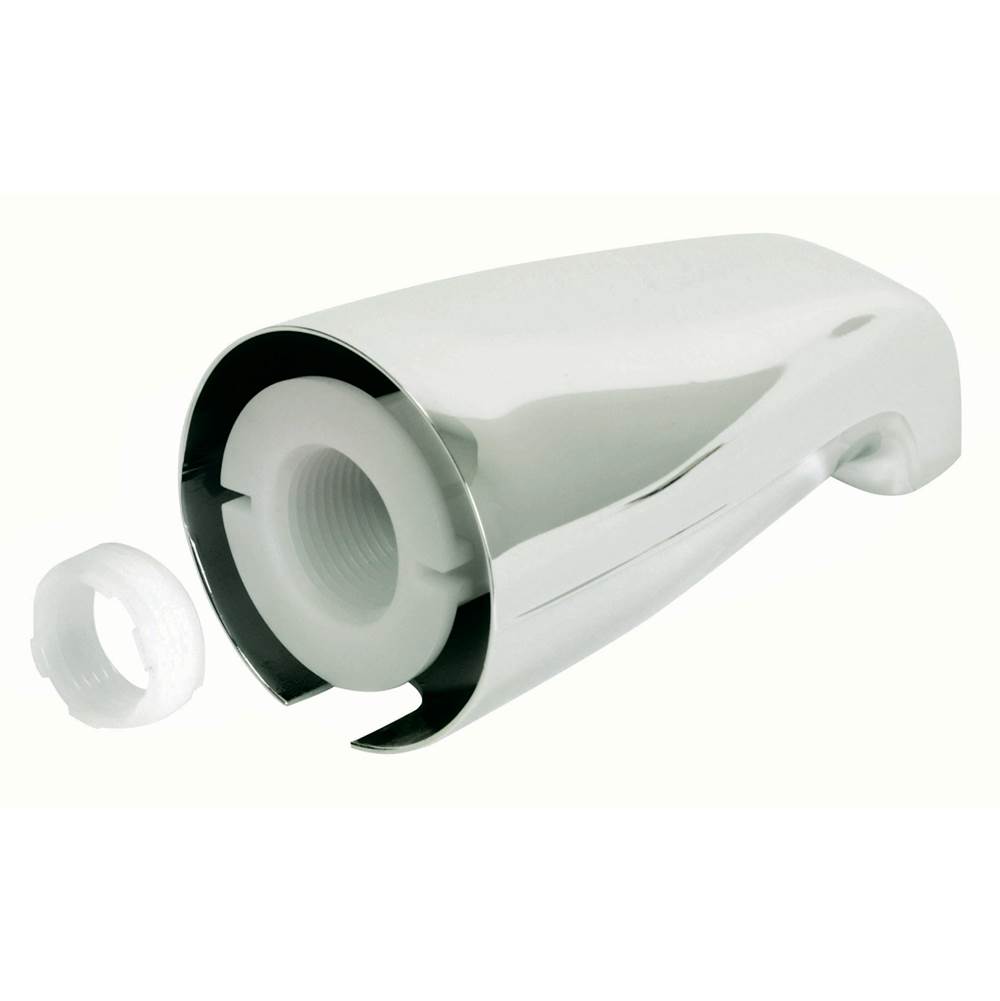 Braxton Harris Adjustable Tub Spout W/ Face Bushing- Chrome Plated