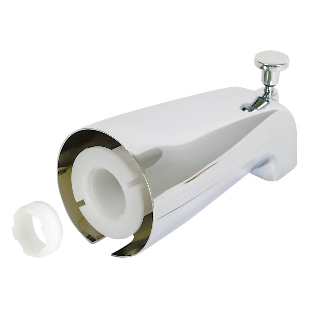 Braxton Harris Adjustable Tub Spout W/ Nose Diverter- Chrome Plated