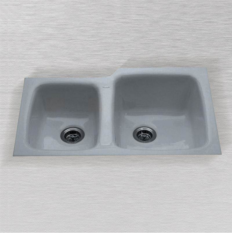 Ceco 33 x 22 x 10 High-Low Double Bowl - Easy install No Hole Undermount