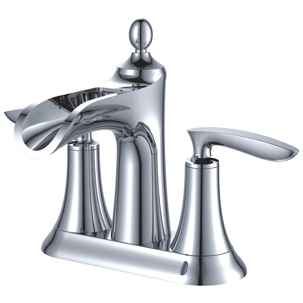 Compass Manufacturing Aegean 3285C Chrome Two Handle Lavatory Faucet W/Brass Popup