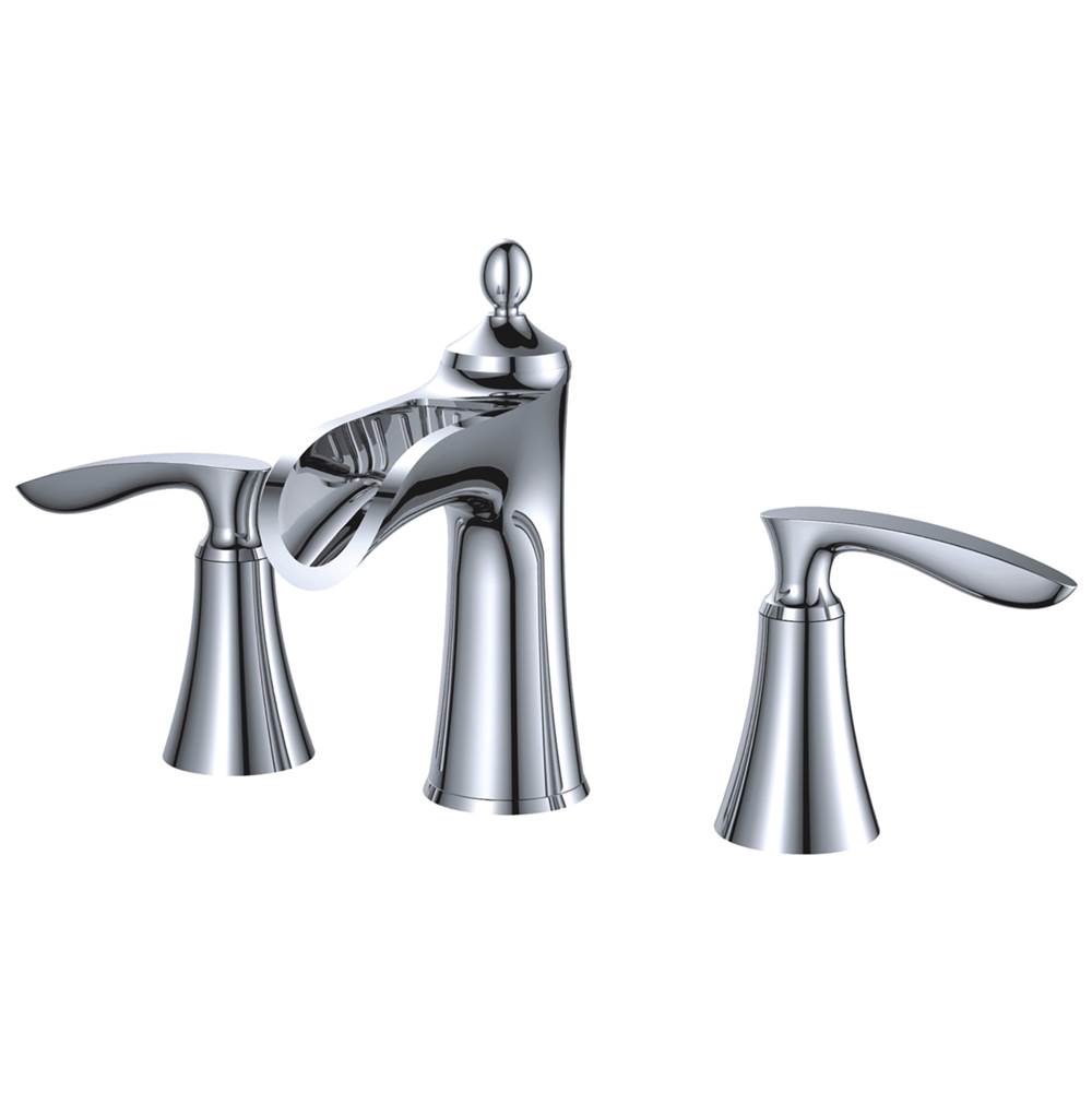 Compass Manufacturing Aegean 8254C Chrome Widespread Lavatory Faucet W/Brass Popup