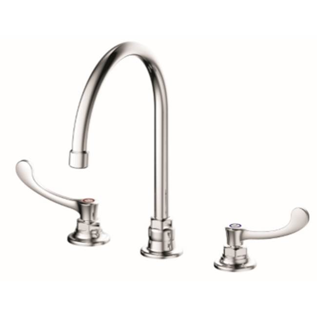 Compass Manufacturing Commercial Lavatory Faucet 8306C Chrome Two Handle Wide Spread
