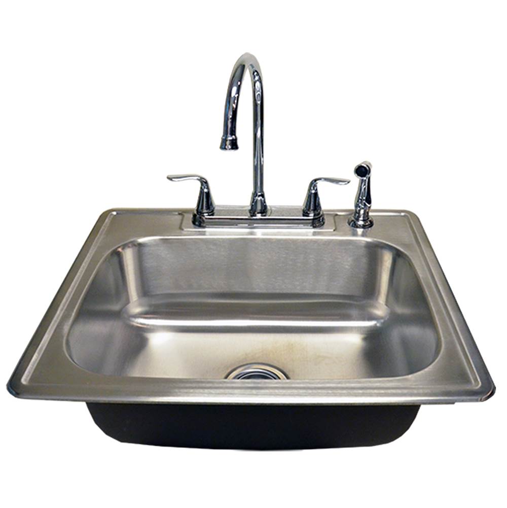 Compass Manufacturing Consists Of 1 - 481-5441 Sink, 1 - 191-9373 Strainer, 1 - 191-7703 Faucet, 1 - 712-6027B, 1 - 712-6027L