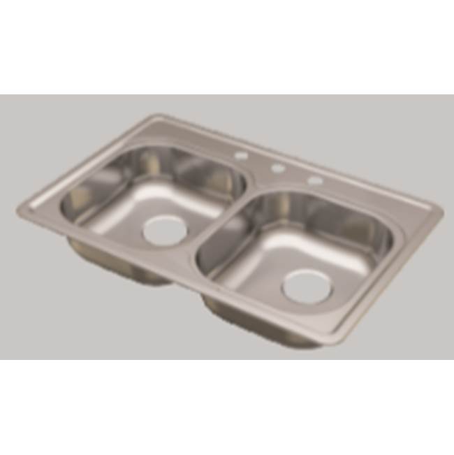 Compass Manufacturing 33X22X5.5 Ada Boxed Sink, Consist Of 1 - 482-6507 Sink, 1 - 992-6326 Box