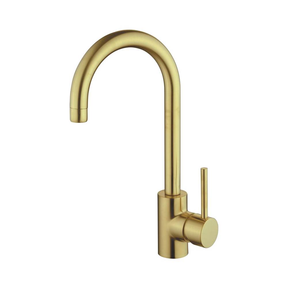 Compass Manufacturing Casmir Matte Gold Single Handle Bar Faucet