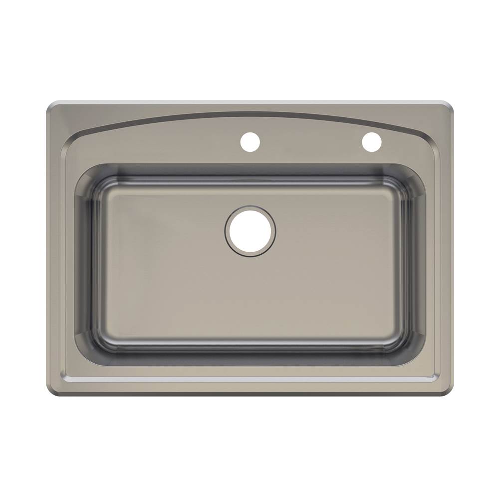 Compass Manufacturing Prestige 33X22X8.5 2 Hole Sink, Single Bowl Sink Boxed, Includes 1 - 482-7047 Sink, 1 - 992-6328 Carton
