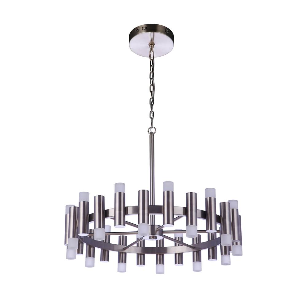 Craftmade Simple Lux 24 Light LED Chandelier, BNK