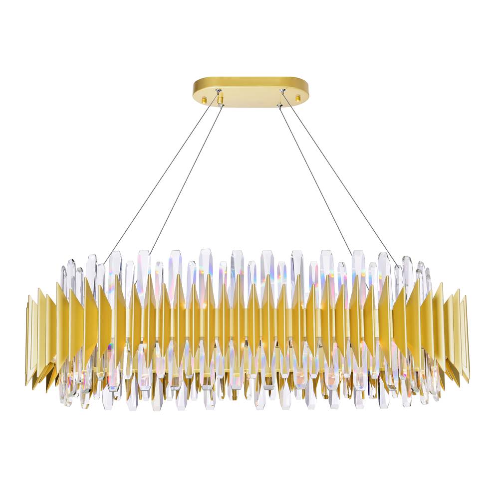 CWI Lighting Cityscape 20 Light Chandelier With Satin Gold Finish
