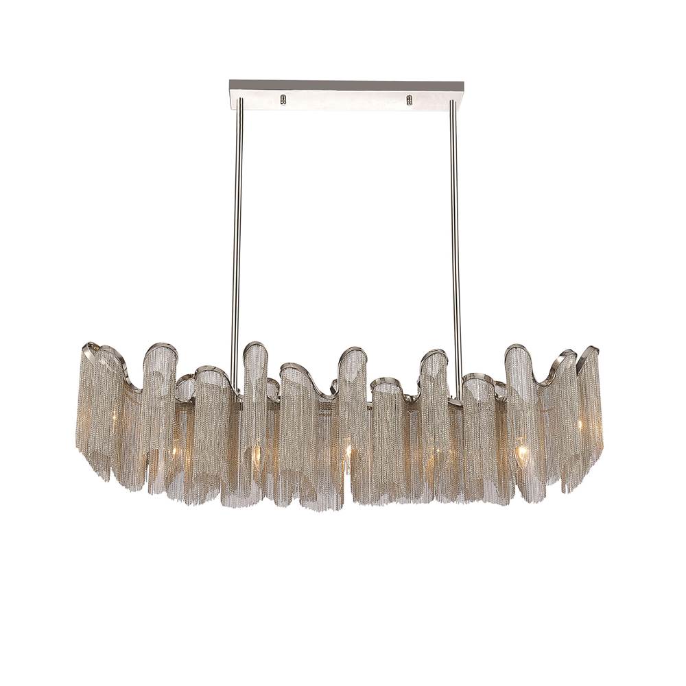 CWI Lighting Daisy 7 Light Down Chandelier With Chrome Finish