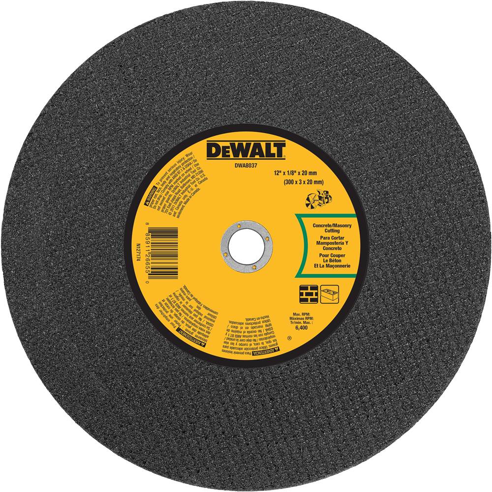 DeWalt 14'' x 1/8'' x 20mm Concrete/Masonry Portable Saw Cut-Off Wheel