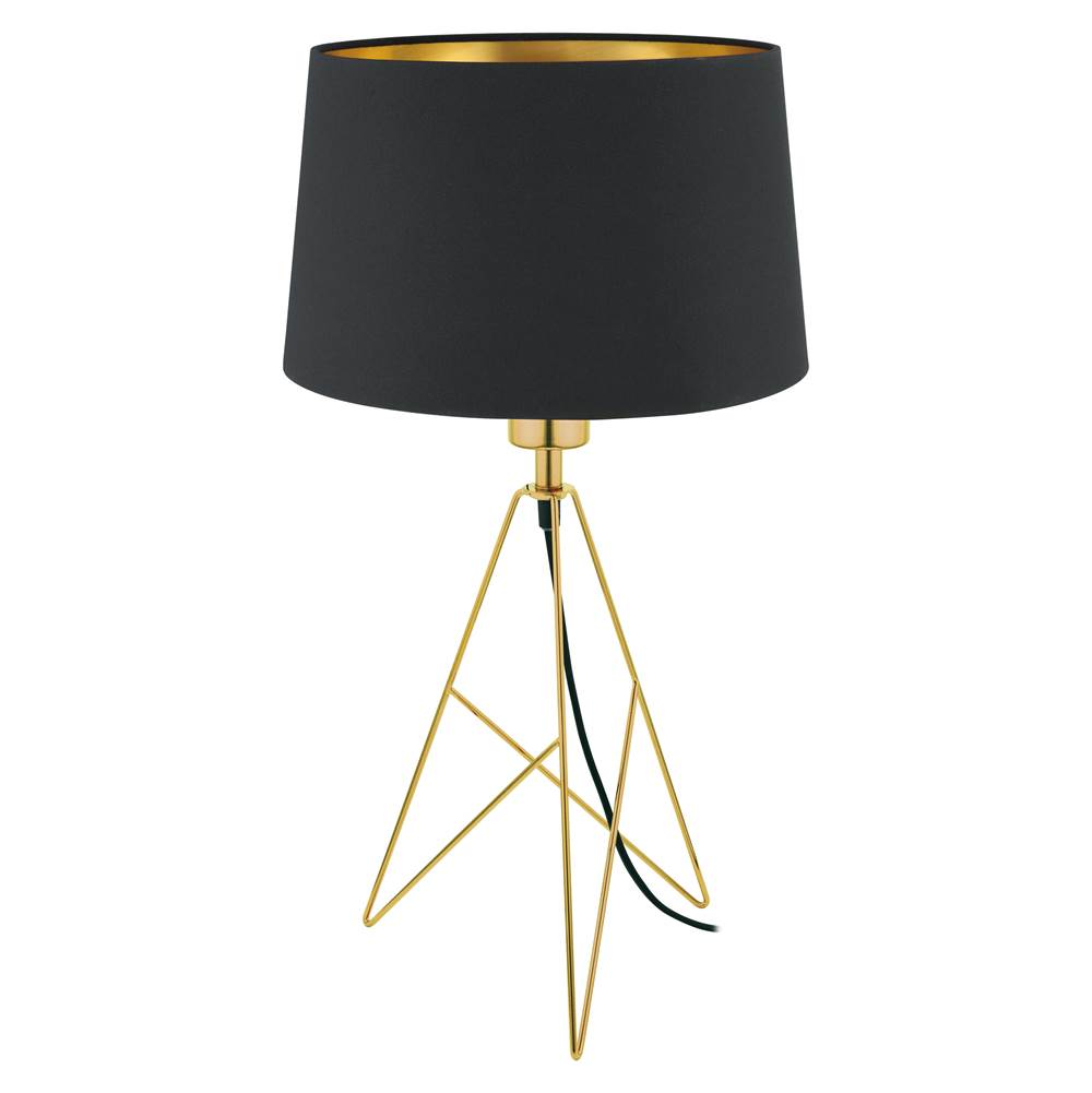 Eglo Camporale Camporale - Table Lamp Gold Finish Black exterior Gold Interior Shade