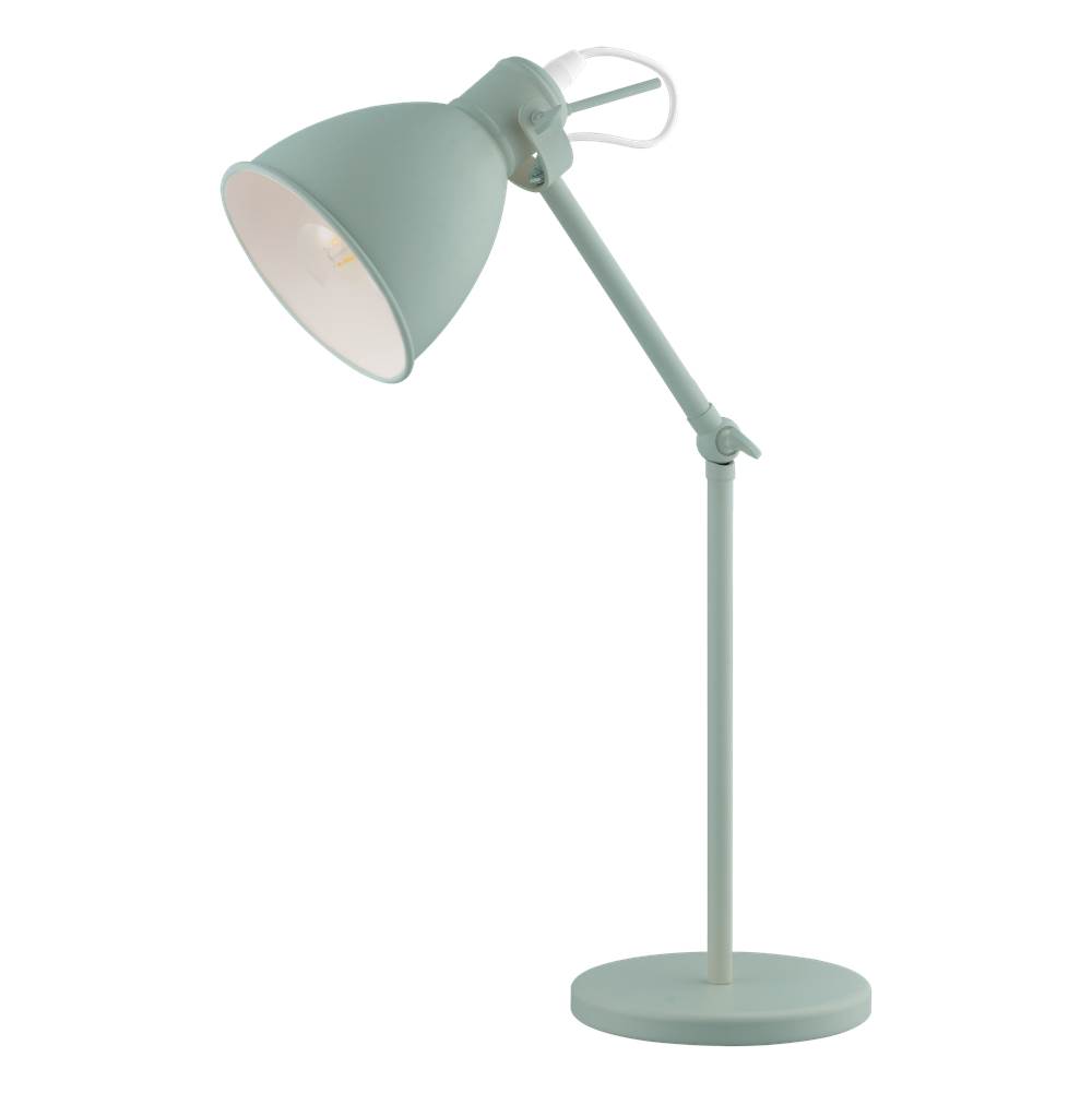 Eglo 1x40W Desk Lamp with Pastel Light Green Finish