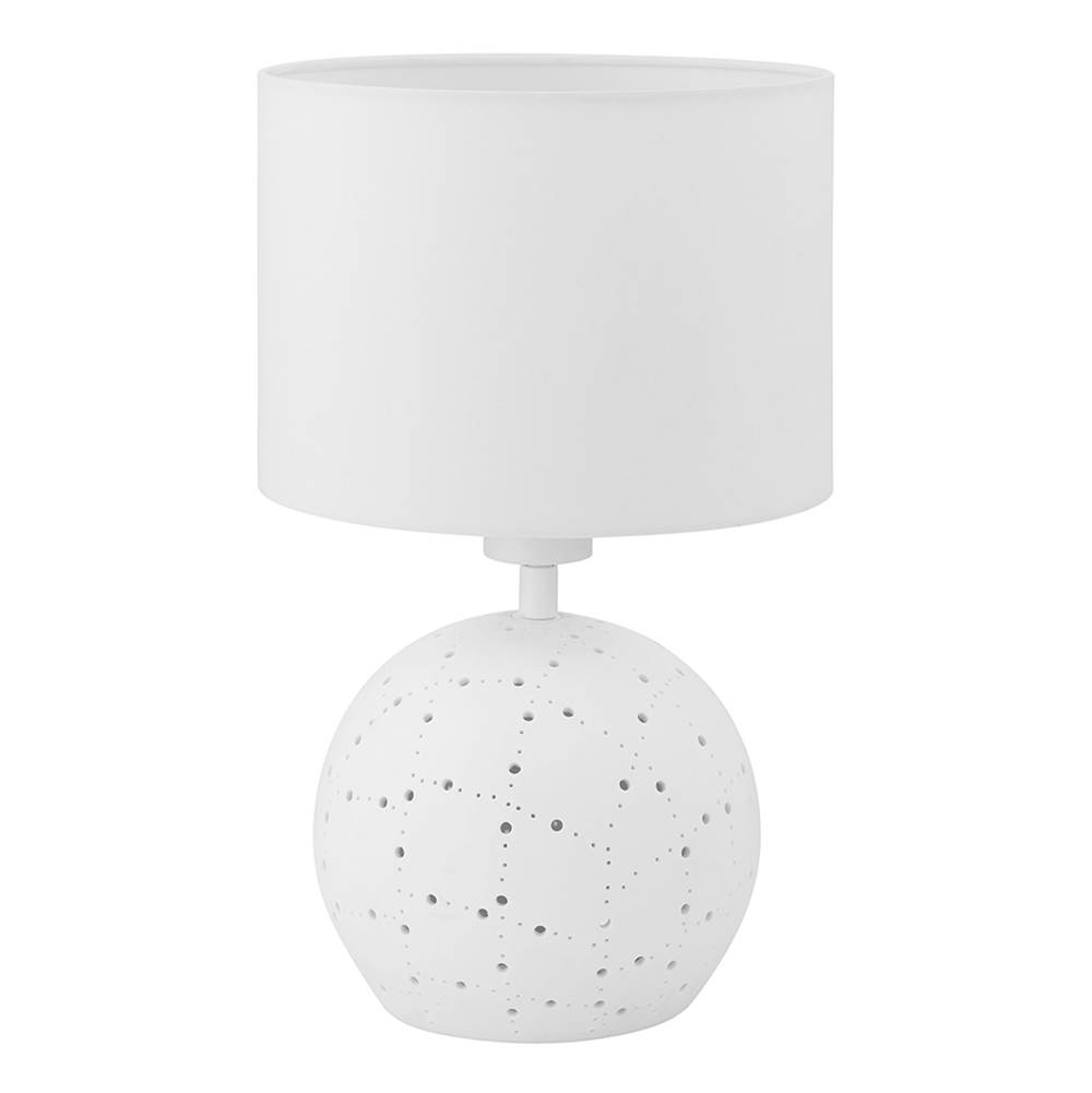 Eglo Montalbano Montalbano - Table Lamp White, White Fabric Shade
