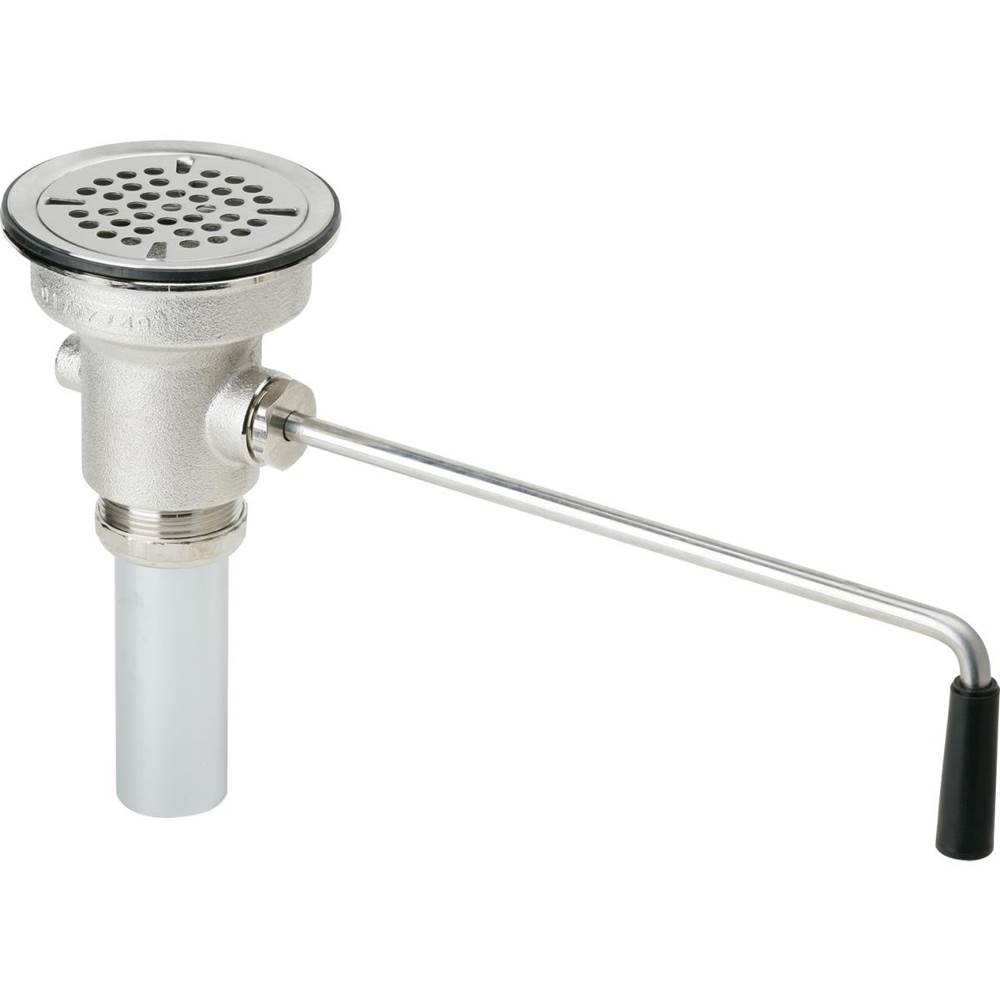 Elkay 3-1/2 Drain Fitting Rotary Lever Operated with 2'' OD Tailpiece