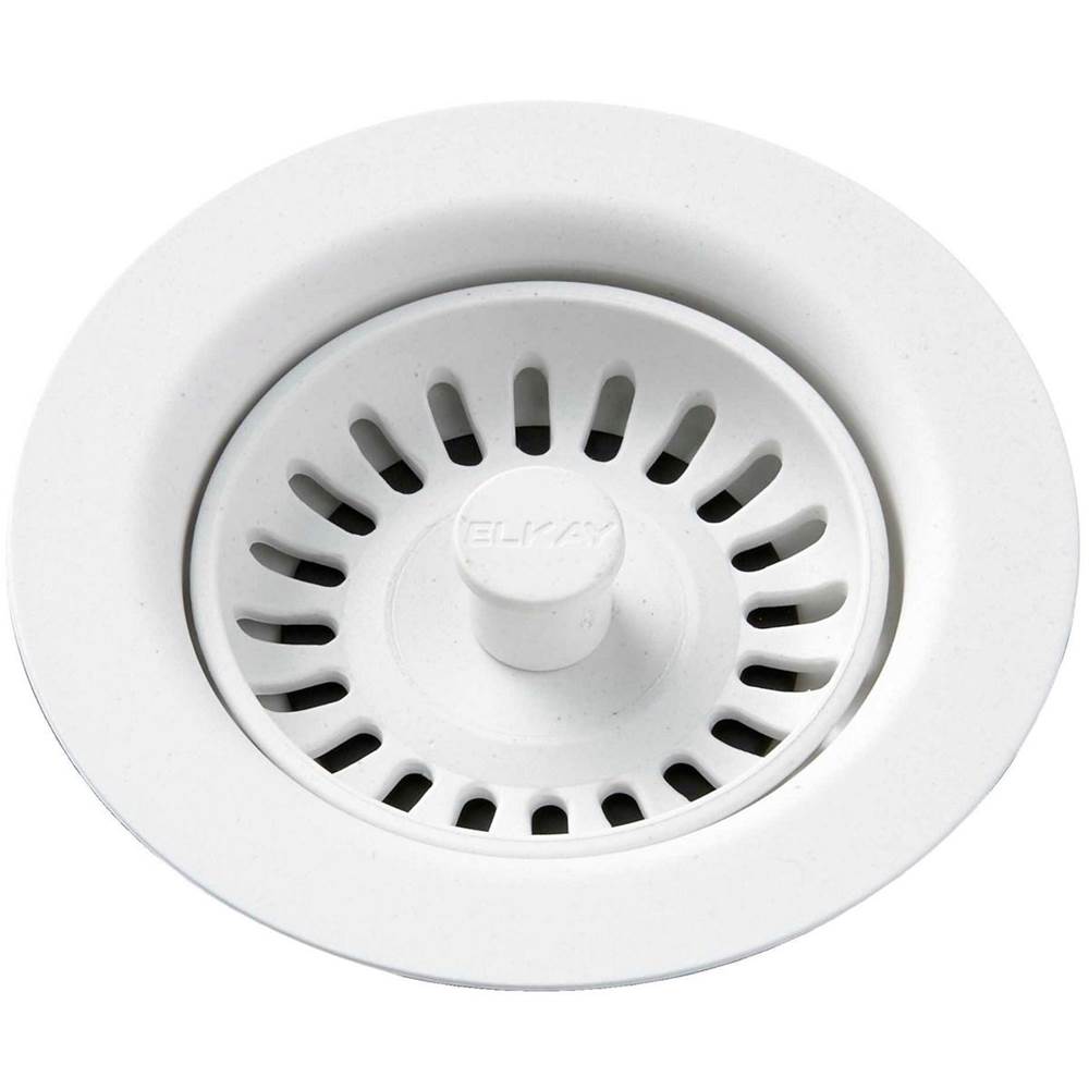 Elkay Polymer Drain Fitting with Removable Basket Strainer and Rubber Stopper Ricotta