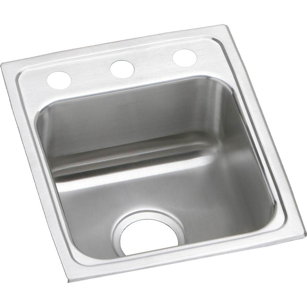 Elkay Lustertone Classic Stainless Steel 13'' x 16'' x 4-1/2'', 1-Hole Single Bowl Drop-in ADA Sink