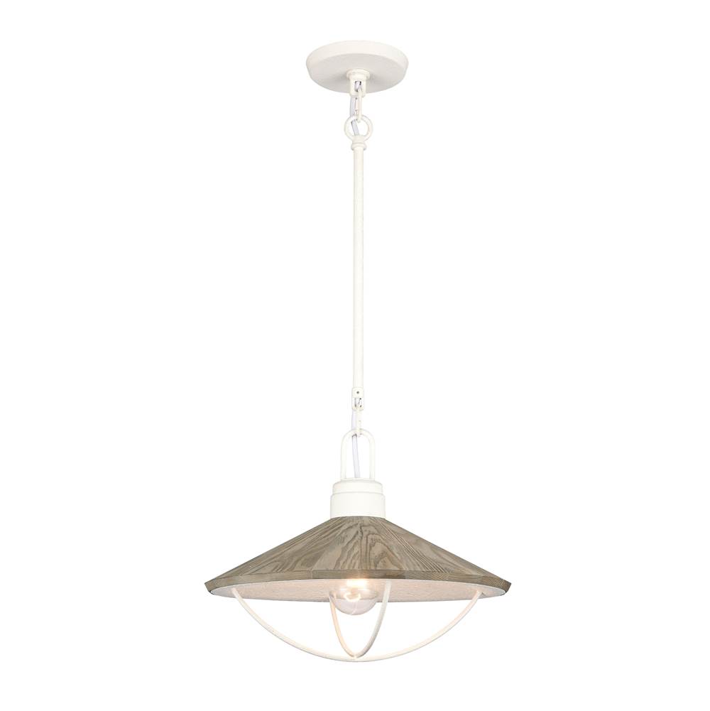 Elk Lighting Cape May 14'' Wide 1-Light Pendant - White Coral