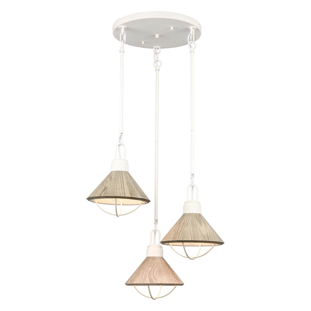 Elk Lighting Cape May 21'' Wide 3-Light Pendant - White Coral