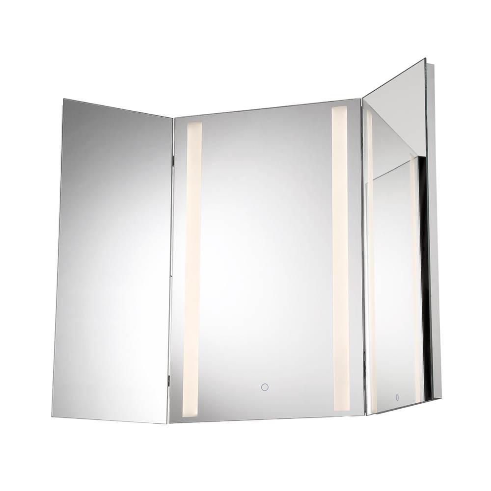 Eurofase Adjustable Back-Lit Tri-Fold Led Mirror