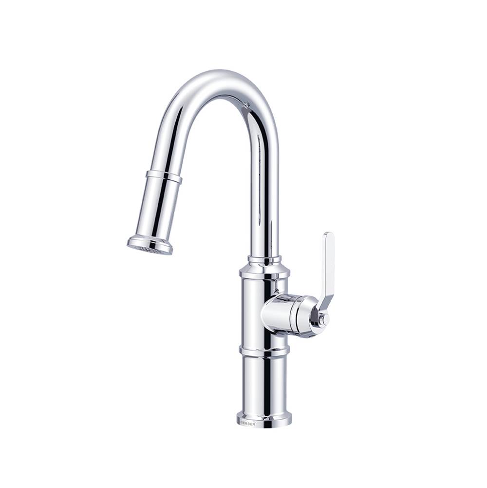 Gerber Plumbing Kinzie 1H Pull-Down Prep Faucet 1.75gpm Chrome