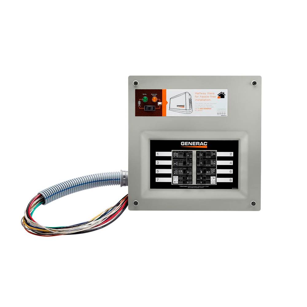 Generac 50 Amp Indoor Transfer Switch Kt for 10-16 circ, Stand-alone, Upgradeable