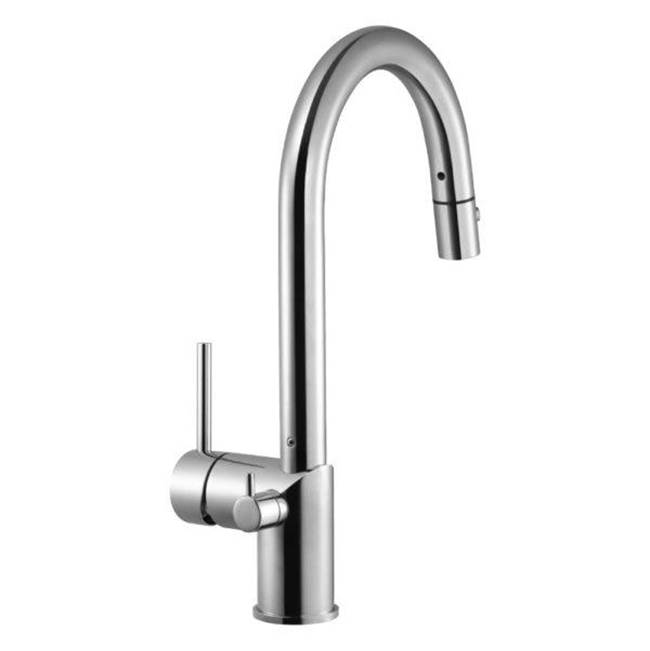 Hamat Dual Function Pull Down with Shut Off Valve for Hot Water in Polished Nickel