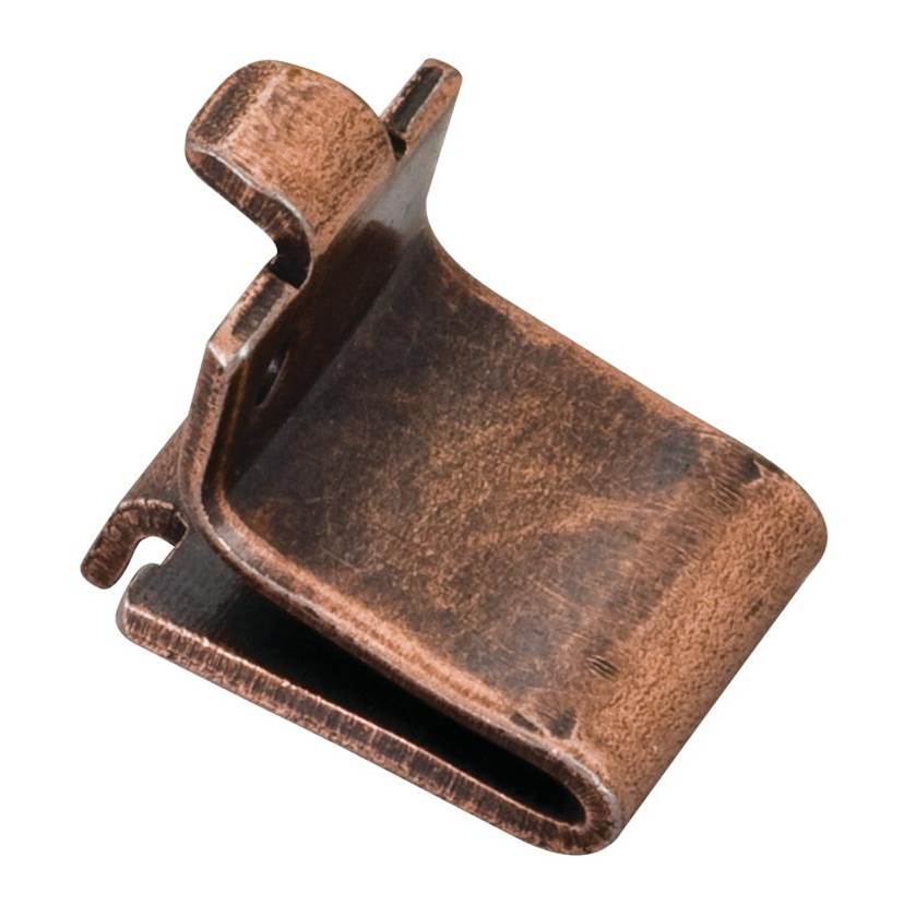 Hardware Resources Antique Copper Single-Track Shelf Clip Builder Pack (1,000 pcs.) - Priced and Sold by the Thousand