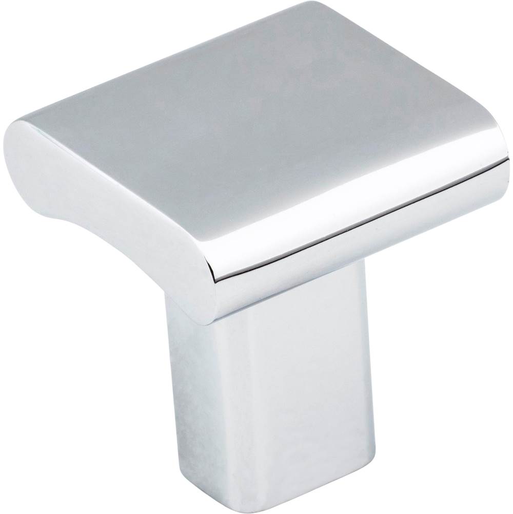 Hardware Resources 1'' Overall Length Polished Chrome Square Park Cabinet Knob
