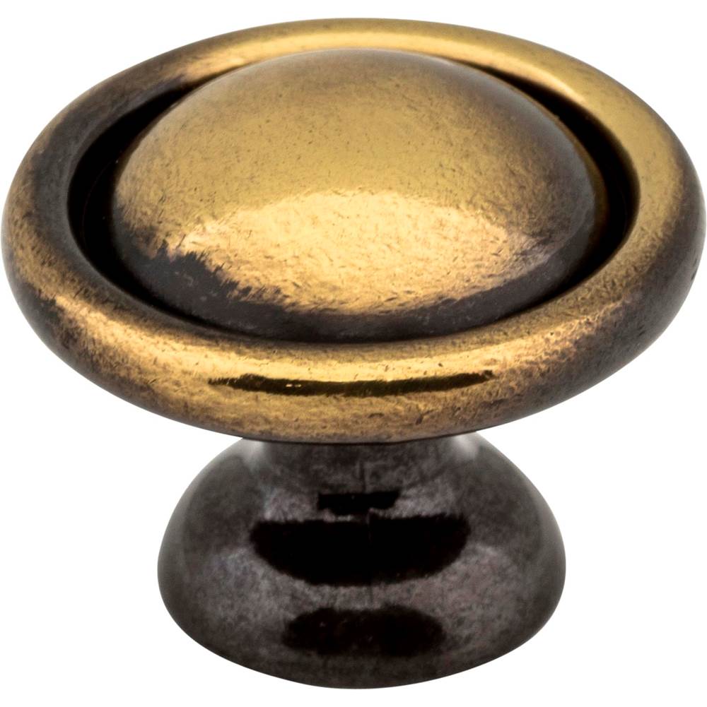 Hardware Resources 1-3/16'' Diameter Antique Brass Kingsport Cabinet Mushroom Knob