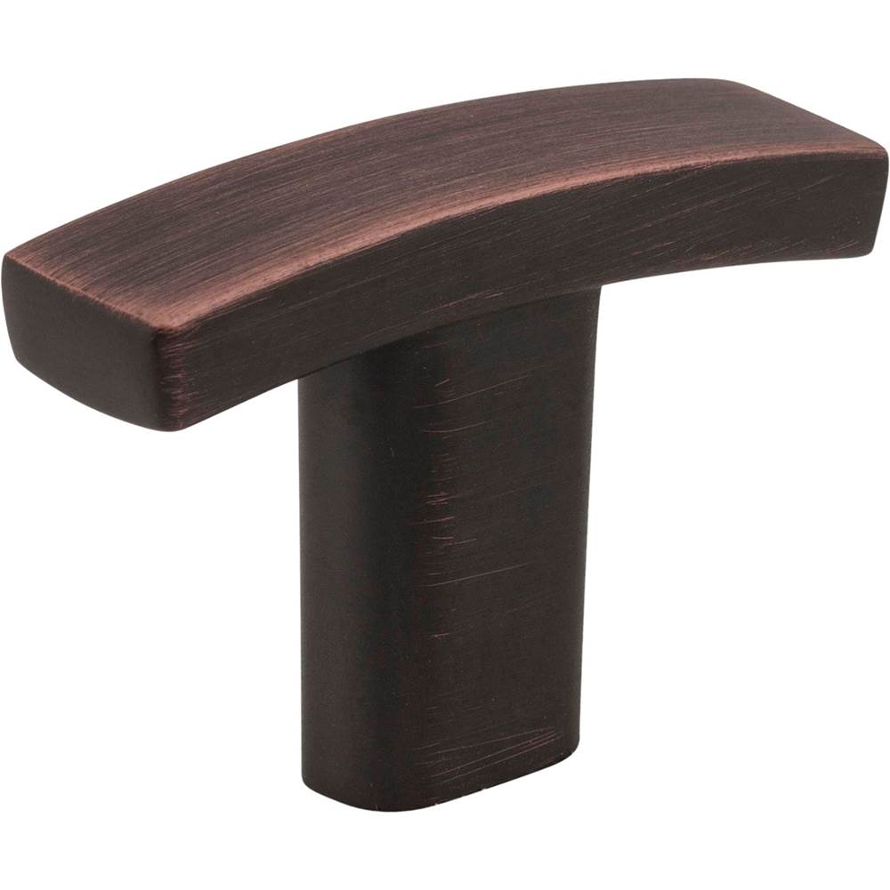 Hardware Resources 1-1/2'' Overall Length Brushed Oil Rubbed Bronze Square Thatcher Cabinet ''T'' Knob