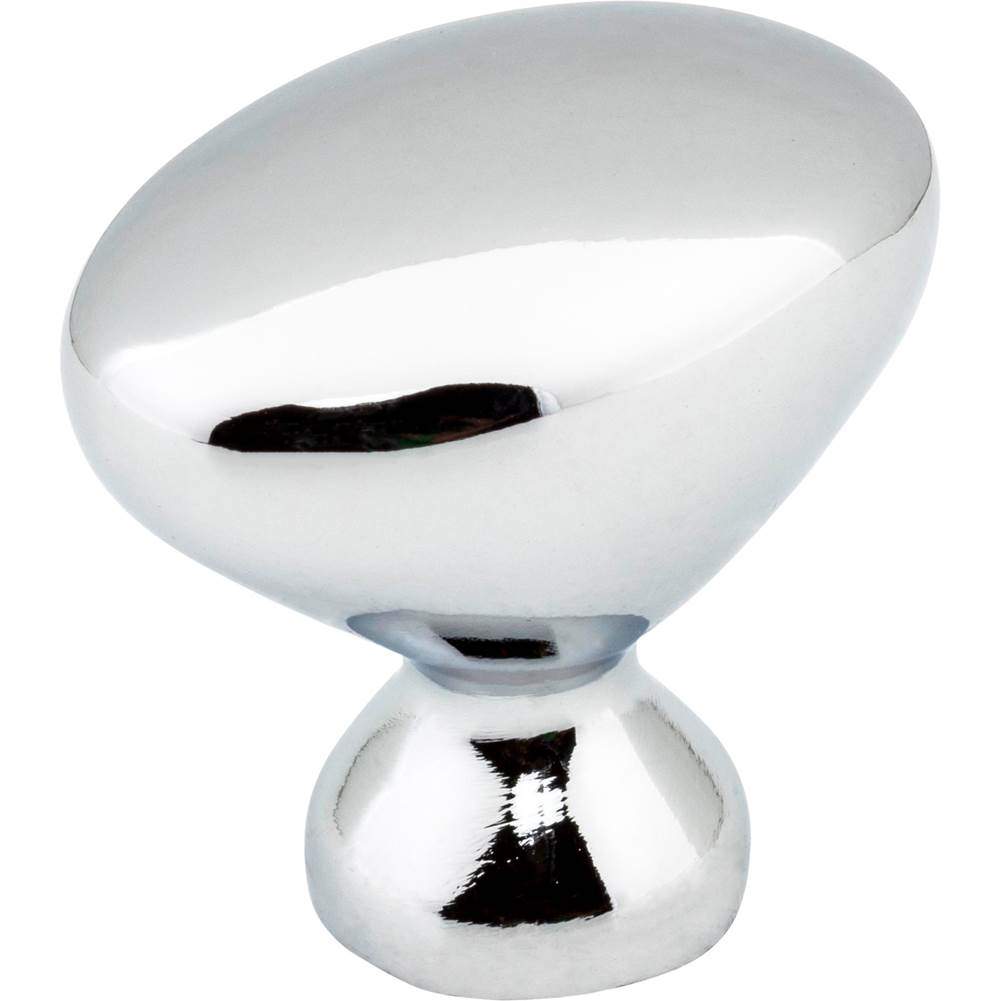 Hardware Resources 1-1/4'' Overall Length Polished Chrome Oval Merryville Cabinet Knob