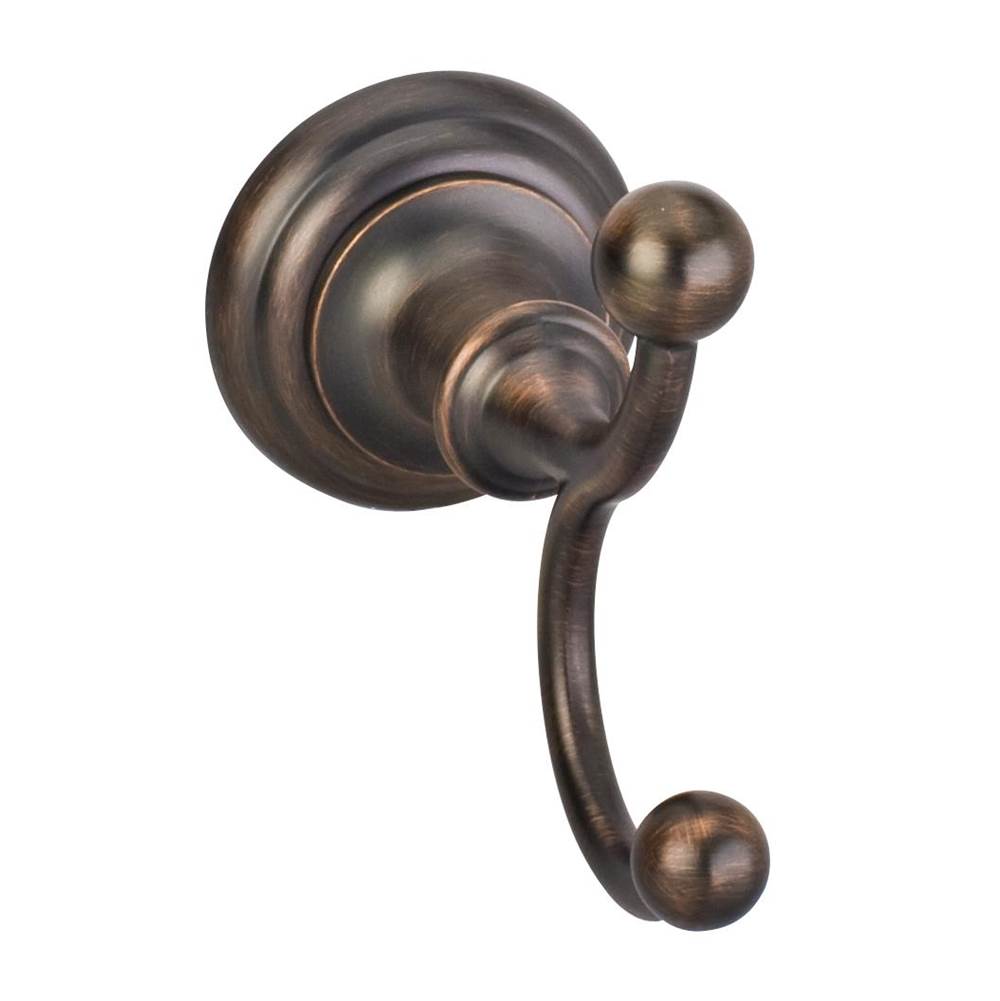 Hardware Resources Fairview Brushed Oil Rubbed Bronze Double Robe Hook  - Contractor Packed