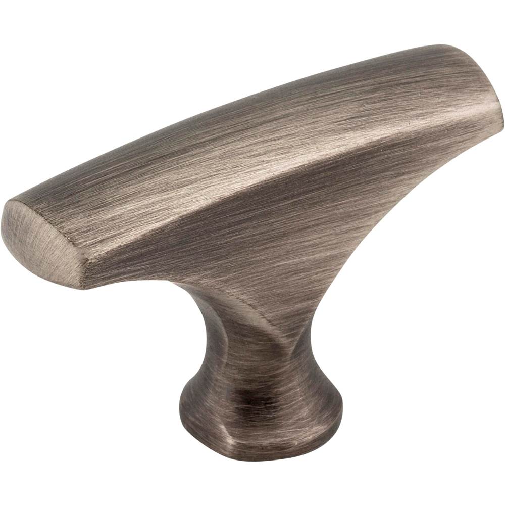 Hardware Resources 1-5/8'' Overall Length Brushed Pewter Aiden Cabinet ''T'' Knob