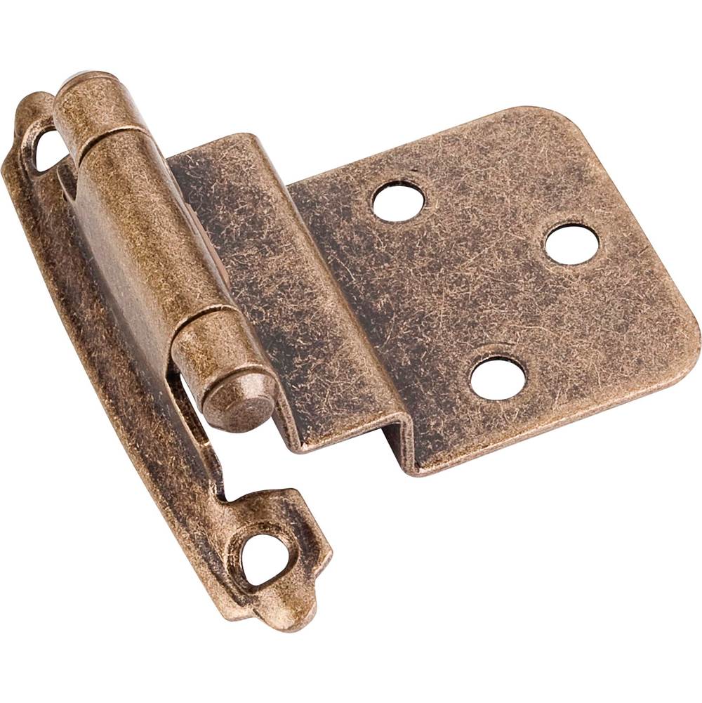 Hardware Resources 3/8'' Inset Self-closing Burnished Brass