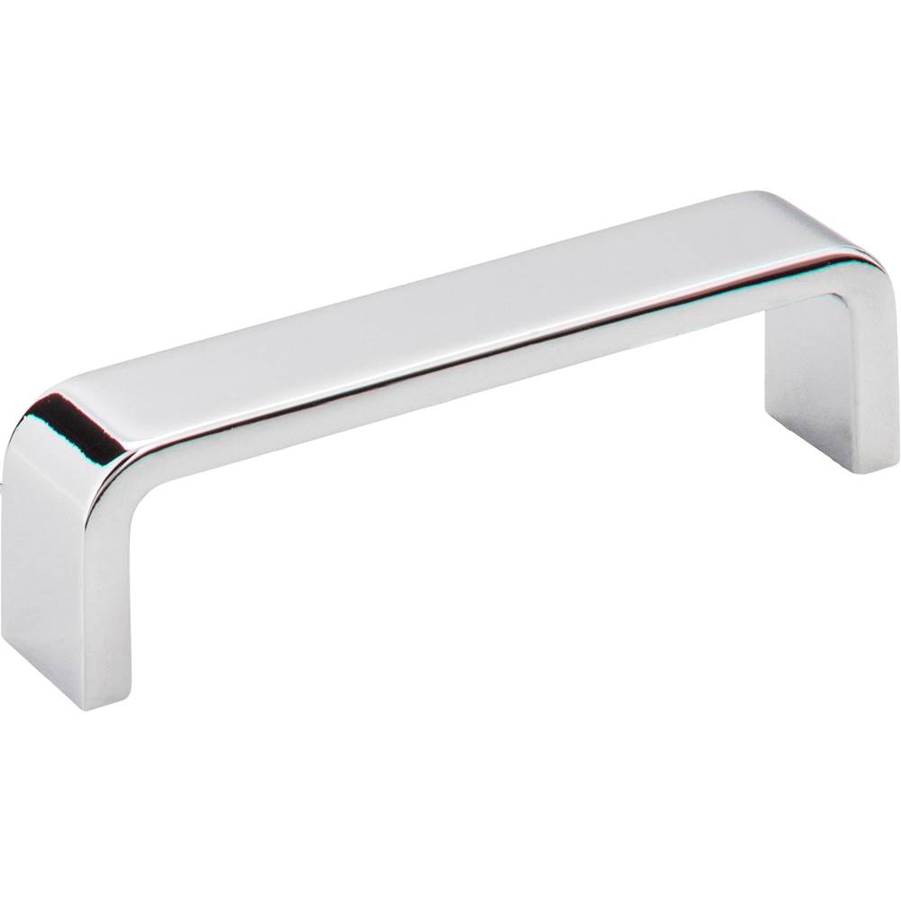 Hardware Resources 96 mm Center-to-Center Polished Chrome Square Asher Cabinet Pull