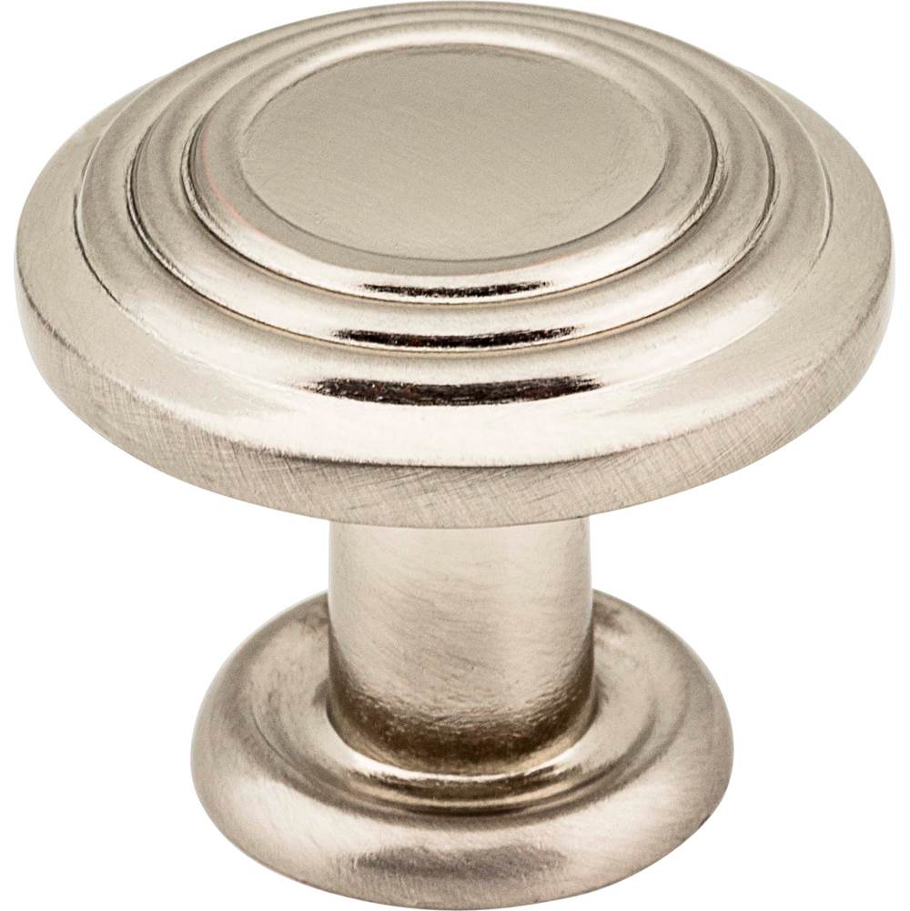 Hardware Resources 1-1/4'' Diameter Satin Nickel Stacked Ring Vienna Cabinet Mushroom Knob