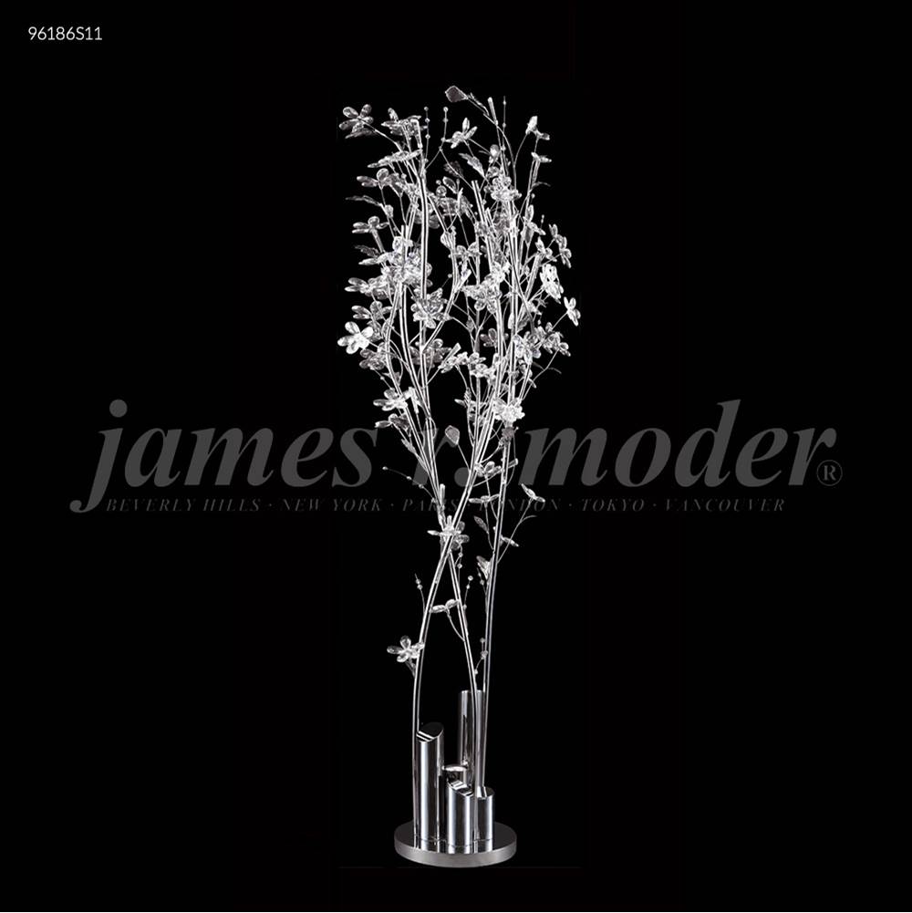 James R Moder Continental Fashion Floral Lamp