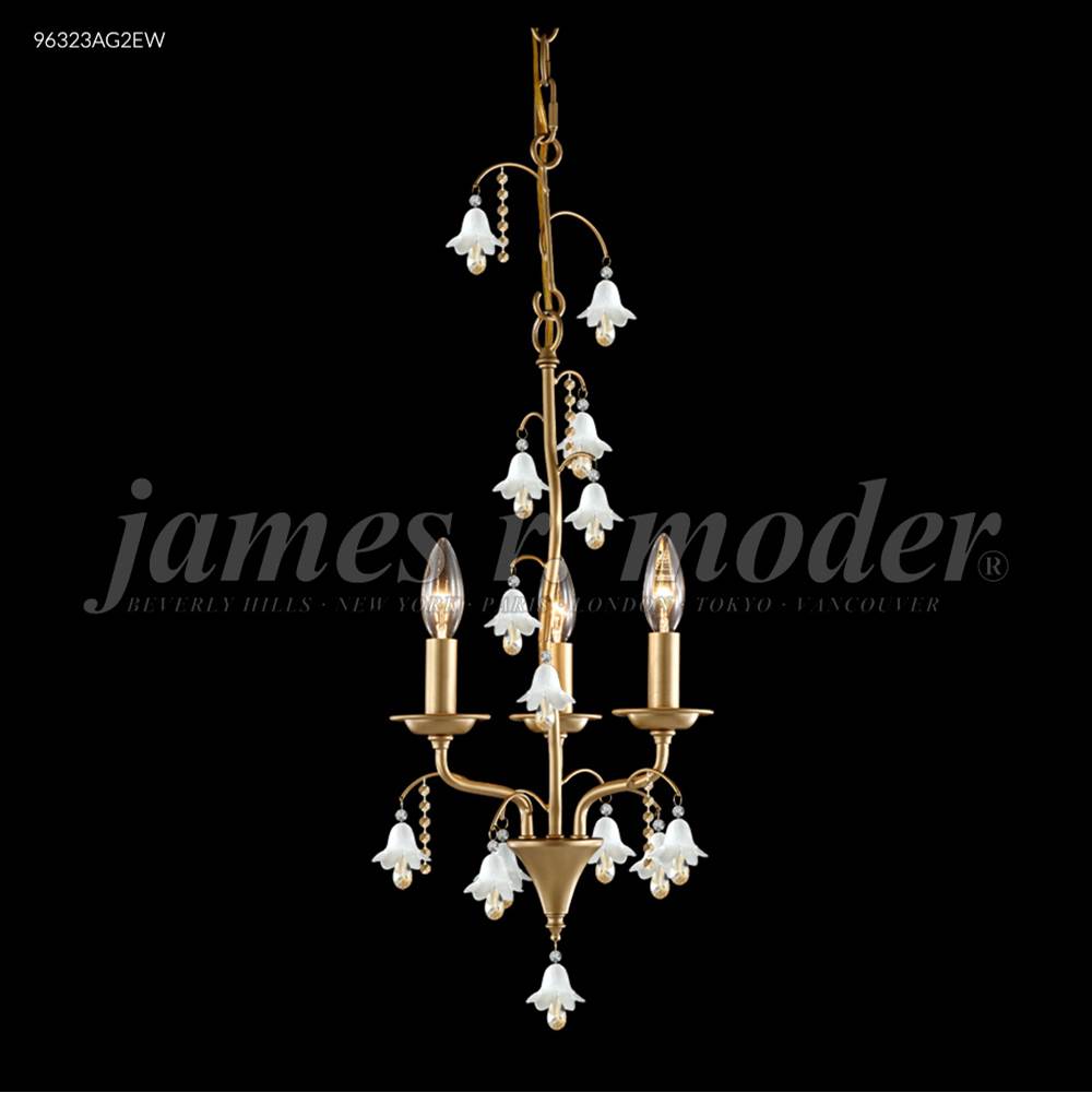James R Moder Murano Collection 3 Light Pendant