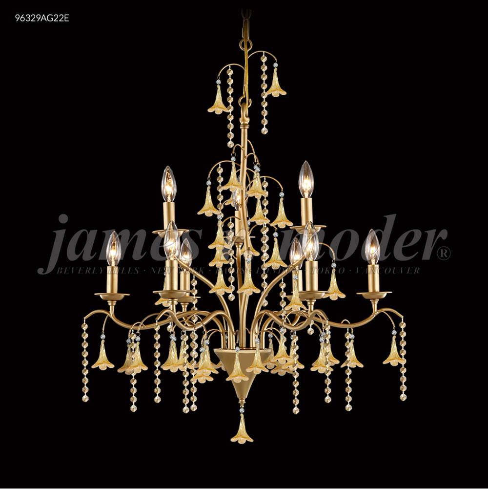James R Moder Murano Collection 9 Light Chandelier