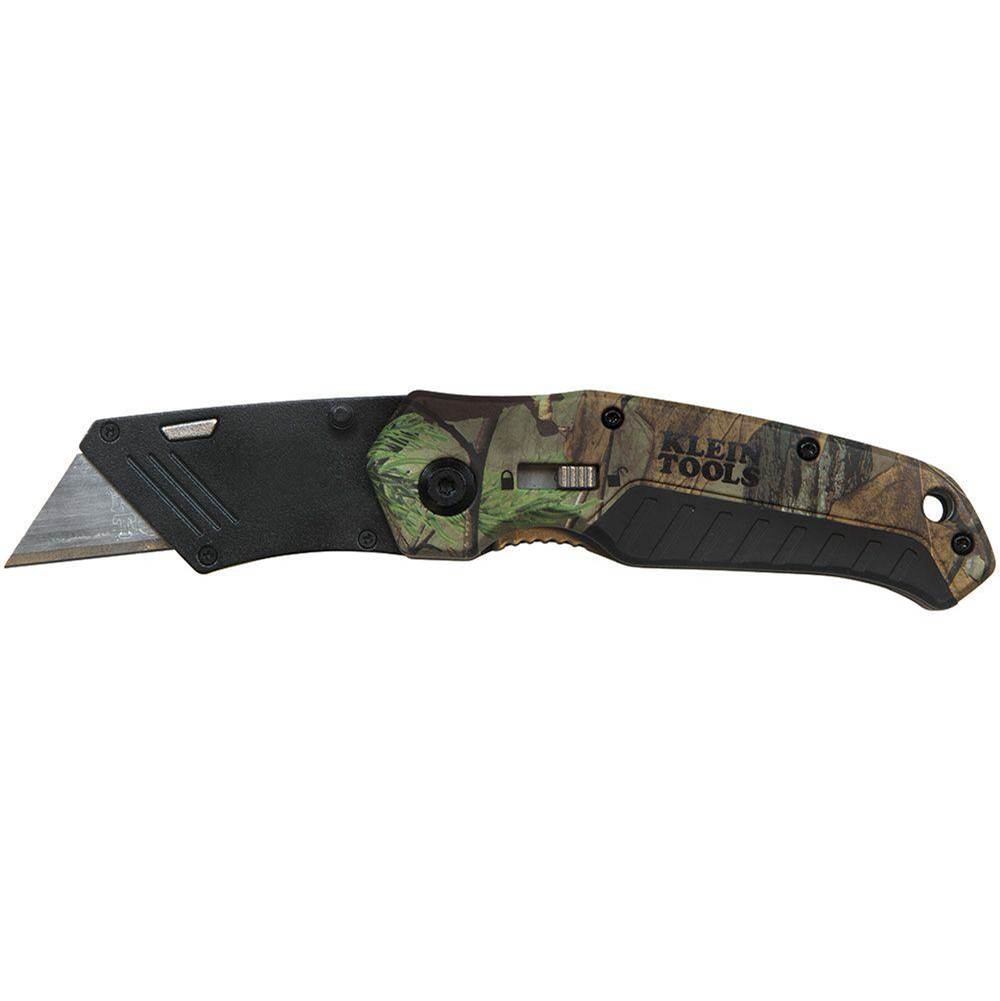 Klein Tools Folding Utility Knife Camo Assisted-Open