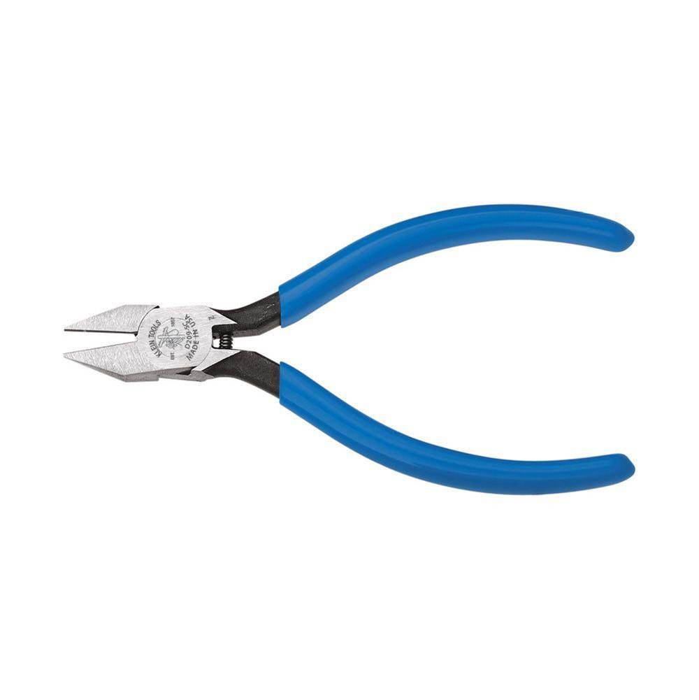 Klein Tools Diagonal Cutting Pliers, Electronics Pliers With Pointed Nose, 4-Inch