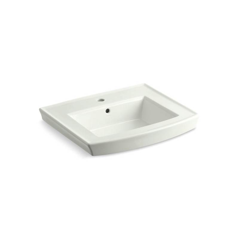 Kohler Archer® Pedestal bathroom sink with single faucet hole